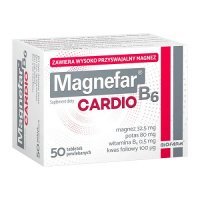 MAGNEFAR B6 CARDIO 50 tabletek