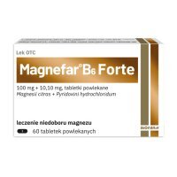 MAGNEFAR B6 FORTE 60 tabletek, niedobór witamin