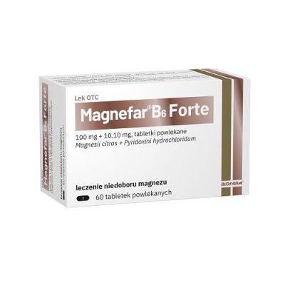 MAGNEFAR B6 FORTE 60 tabletek, niedobór witamin