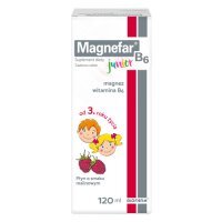 MAGNEFAR B6 JUNIOR syrop o smaku malinowym 120 ml