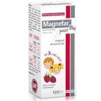 MAGNEFAR B6 JUNIOR syrop o smaku malinowym 120 ml