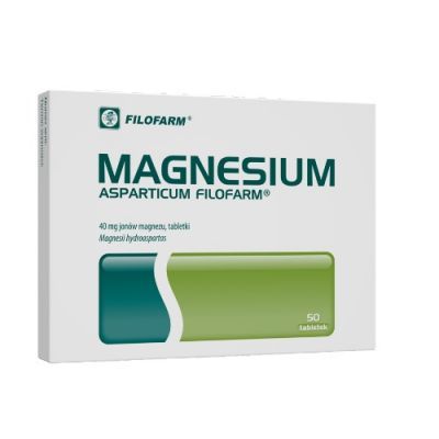 MAGNESIUM ASPARTICUM FILOFARM 50 tabletek