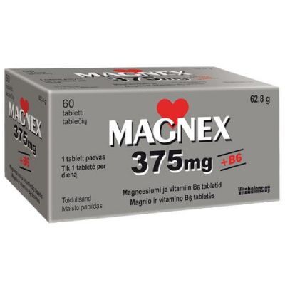 Magnex 375mg + witamina B6, 60tabl.