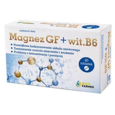 Magnez GF + Witamina B6, 60 tabl.
