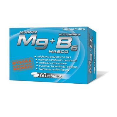 MAGNEZ MG + WITAMINA B6 60 tabletek HASCO