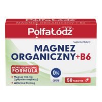 MAGNEZ ORGANICZNY + B6 50 tabletek POLFA ŁÓDŹ