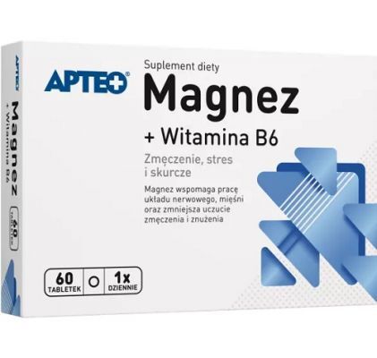 MAGNEZ + WITAMINA B6 60 tabletek APTEO
