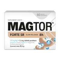 Magtor Forte SR, 60 tabl. - suplement diety z magnezem i witaminą B6