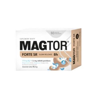 Magtor Forte SR, 60 tabl. - suplement diety z magnezem i witaminą B6