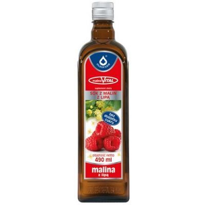 MALINAVITAL sok z malin z lipą 490 ml