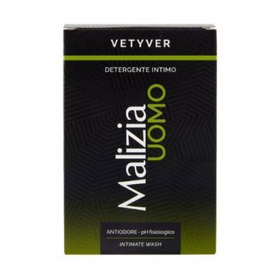 Malizia Uomo Vetyver Płyn do higieny intymnej dla mężczyzn, 200 ml