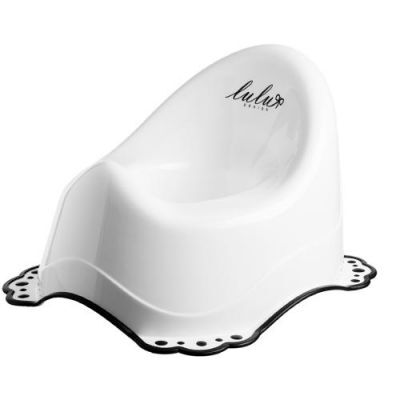 MALTEX Lulu Design Nocnik z gumkami i z pozytywką, biało/czarny