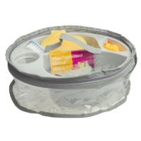 MALTEX Miska higieniczna z akcesoriami w kosmetyczce szara 8108