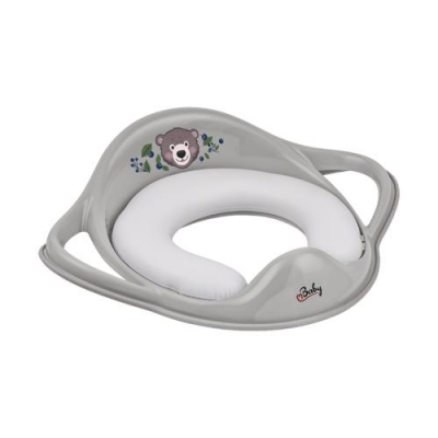 MALTEX Nakładka sedesowa miękka Leśna Ferajna Misiu szara