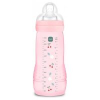 MAM Baby Easy Active Butelka dla dzieci antykolkowa szybki przepływ 4m+ Pattern Fruits, 330 ml