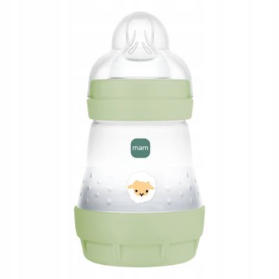 MAM Baby Perfect Start Butelka do karmienia antykolkowa zielona 0m+, 160 ml
