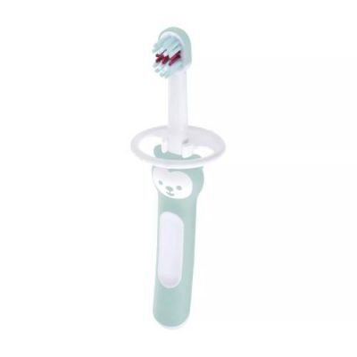 MAM Baby’s Brush Szczoteczka do zębów dla niemowląt z ogranicznikiem 6m+ Boy, 1 szt.