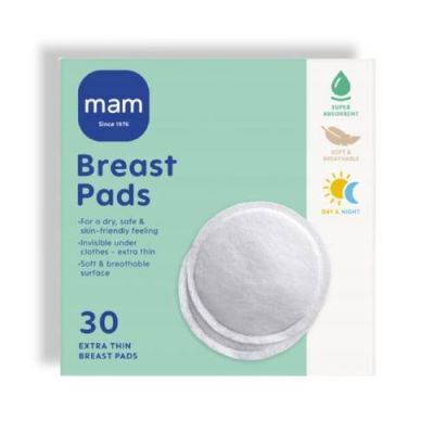 MAM Cienkie wkładki laktacyjne na dzień i na noc, 30szt.