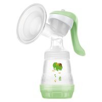 MAM MANUAL BREAST PUMP laktator ręczny 1 sztuka+ MAM butelka 130 ml + smoczek  2-6 miesiąca