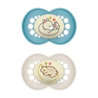 MAM Original Night Smoczek ortodontyczny 6m+ Planet Love Boy świecący w ciemności, 2szt.