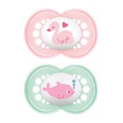 MAM Original Smoczek ortodontyczny 6m+ Sealife Girl, 2szt.