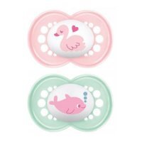 MAM Original Smoczek ortodontyczny 6m+ Sealife Girl, 2szt.