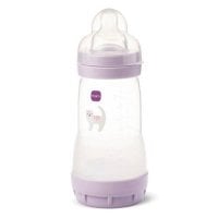 MAM Perfect Start Butelka antykolkowa 2m+ 260ml fioletowa kot