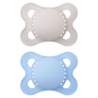 MAM Smoczek silikonowy ortodontyczny 2-6m Original Silky Matt Boy, 2szt.