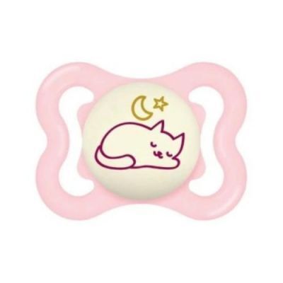 MAM Smoczek silikonowy Supreme Night 0m+ Planet Love Girl świecący w ciemności