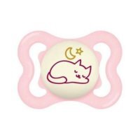 MAM Smoczek silikonowy Supreme Night 0m+ Planet Love Girl świecący w ciemności