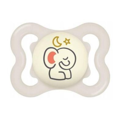 MAM Smoczek silikonowy Supreme Night 0m+ Planet Love świecący w ciemności