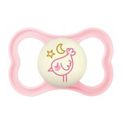 MAM Smoczek silikonowy Supreme Night 16m+ Planet Love girl