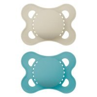 MAM Smoczek uspokajający silikonowy Original 2-6m Mat boy, 2 szt.