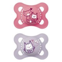 MAM Smoczek uspokajający silikonowy Original 2-6m Planet Love girl, 2 szt.