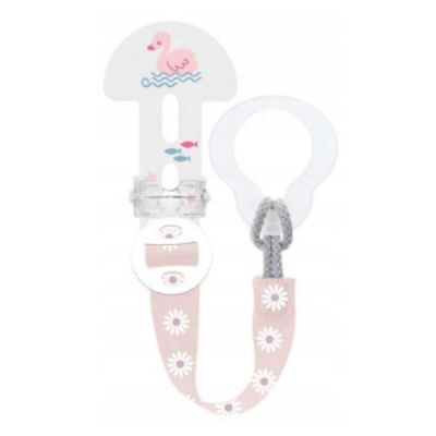 MAM Zawieszka do smoczka Clip It! z osłonką 0m+ Girl różowa