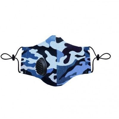 Maska Bawełniana Olmed Moro Niebieskie +1 filtr rozmiar S/M