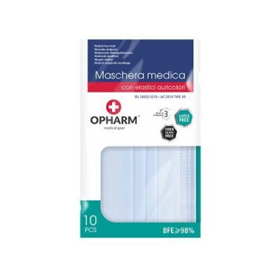OPHARM Maska medyczna niebieska, 10szt.