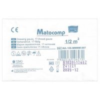 Matopat Matocomp Gaza opatrunkowa niejałowa 17-nitkowa 1/2 m2, 1 szt.