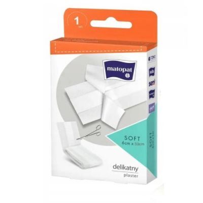 MATOPAT SOFT Plaster na włókninie 6x50cm niejałowy