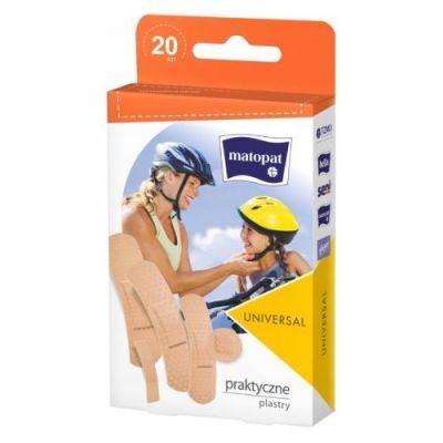 MATOPAT UNIVERSAL Uniwersalne plastry z opatrunkiem, 20szt.