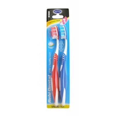 Mattes Rebi Dental Szczoteczka do zębów średnia M56 medium, 2szt.