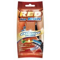 Mattes Red for Man Maszynka do golenia jednorazowa męska, 5szt.