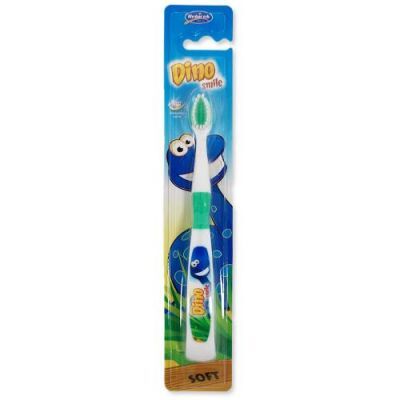 Mattes Szczoteczka do zębów dla dzieci Dino Smile M48 Soft zielona miękka
