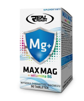 MAX MAG+B6 90 tabletek Real Pharm DATA WAŻNOŚCI 30.11.2023