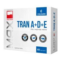 MAX TRAN Z WITAMINAMI A+D+E  60 kapsułek COLFARM