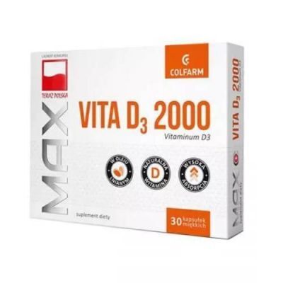 MAX VITA D3 2000 30 kapsułek (kartonik)