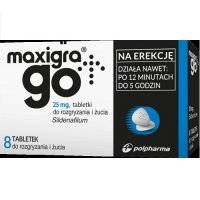 MAXIGRA GO 25 mg 8 tabletek do żucia
