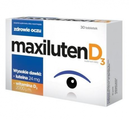 MAXILUTEN D3 30 tabletek