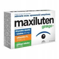 MAXILUTEN GINKGO+ 30 tabletek na wzrok, pamięć, koncentrację