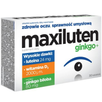 MAXILUTEN GINKGO+ 30 tabletek na wzrok, pamięć, koncentrację
